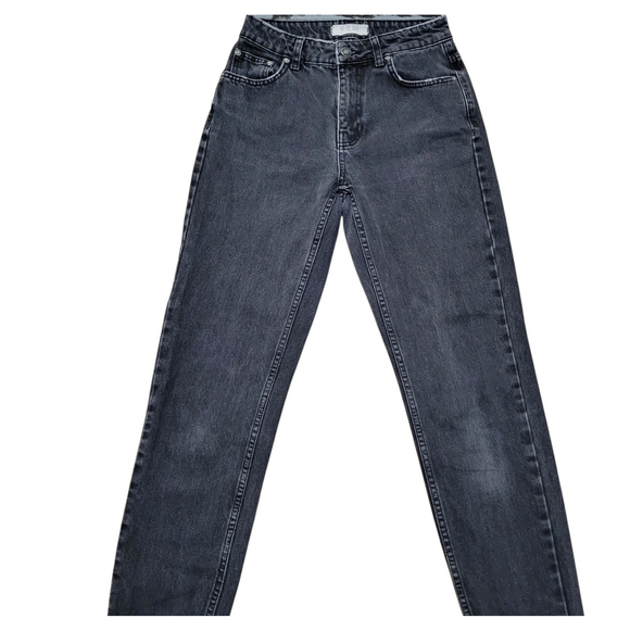 Free People Women's Straight-Leg Jeans Gray Size 26 Inseam 28" - Picture 3 of 7